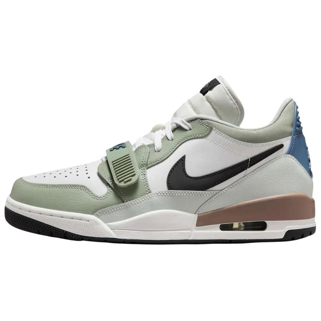 Jordan Legacy 312 Anti-Slip Wear-Resistant Low-Top Vintage Basketball Shoes Men's White Green