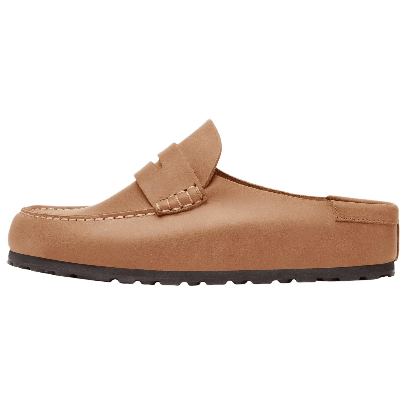 Birkenstock Naples Wrapped Slip-On Comfort Rubber Sole Anti-Wear Toe-Cover Sandals Unisex Brown Narrow