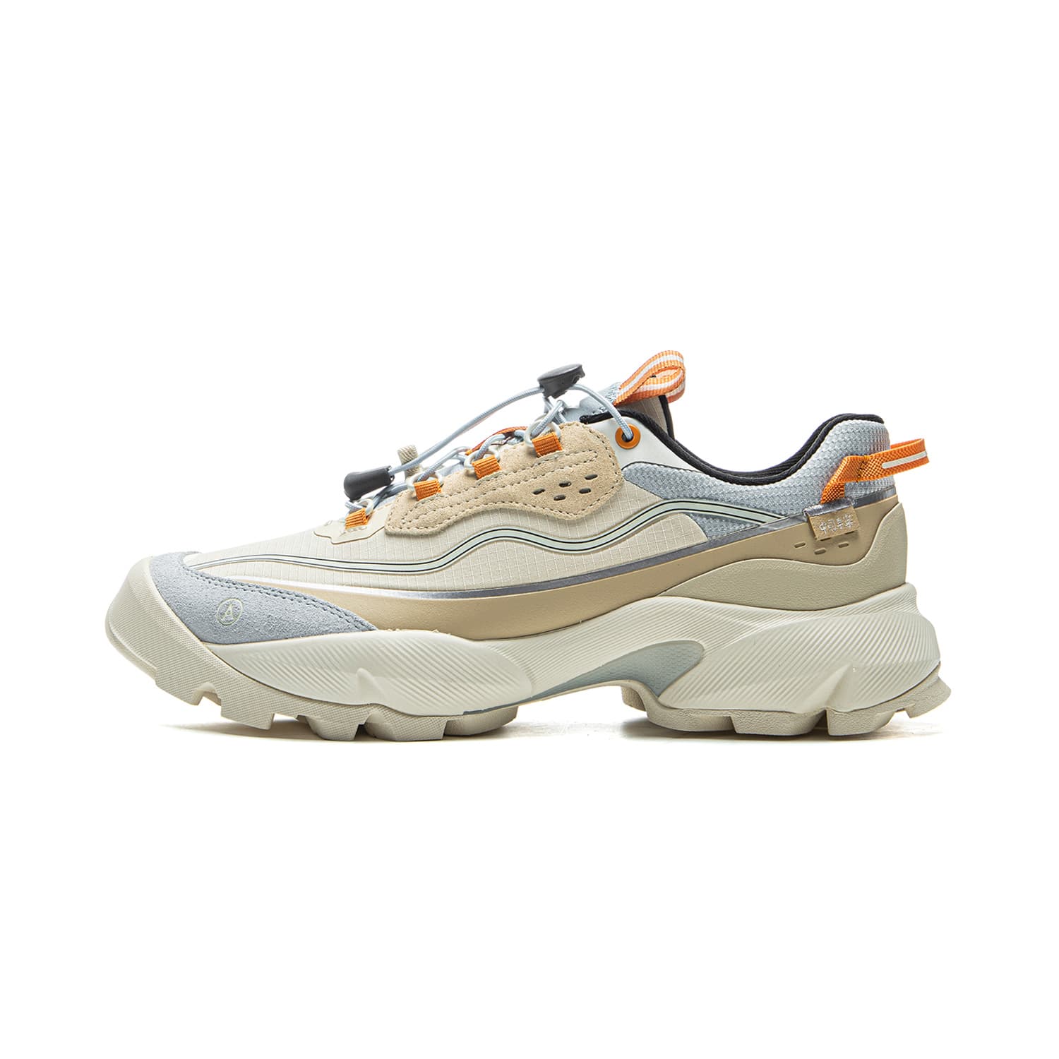 ANB x LI-NING Mulan Trend Sport Shock Absorption Rebound Low-Top Casual Shoes Women's Beige Blue