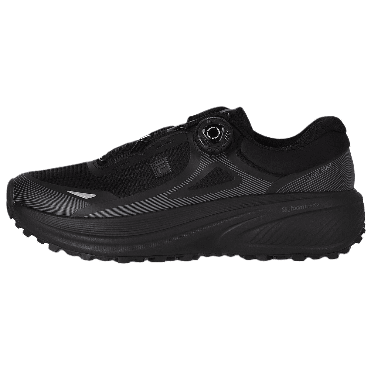 FILA Float Max Comfort Versatile Casual Running Shoes Unisex Black