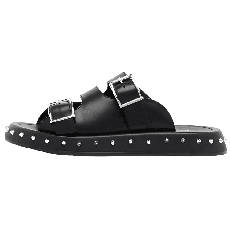 Alexander McQueen Stud Embellished Double Buckled Sandals Women's