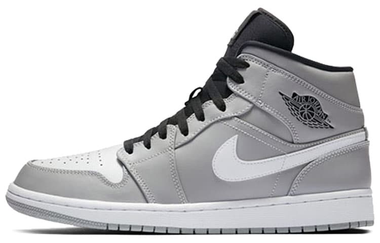 JORDAN 1 Mid Wolf Grey Black White