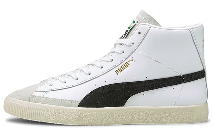 PUMA Basket Vintage Mid White Black Team Gold