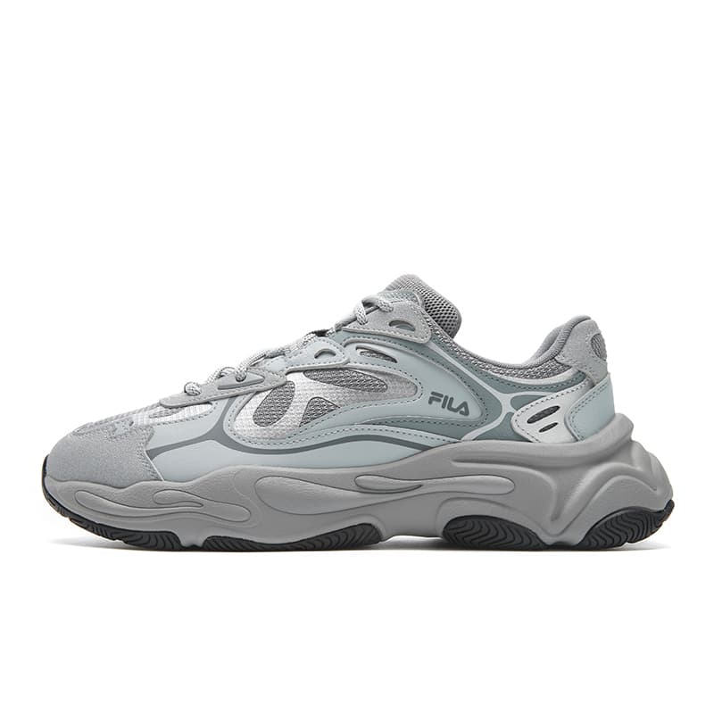 FILA MARS 4 Fashion Minimalist Retro Casual Comfort Cushioned Breathable Low-Top Lifestyle Shoes Men's Grey