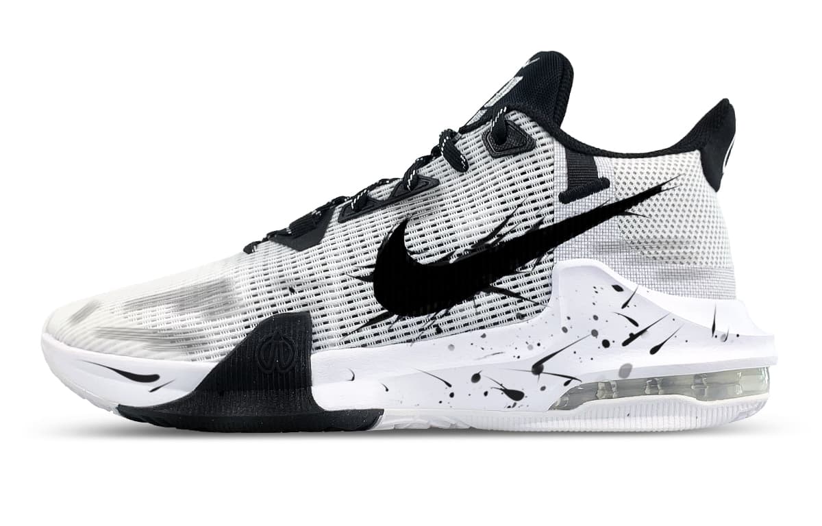 Nike Air Max Impact 3 Basketball Shoes Men Low-Top Black White
