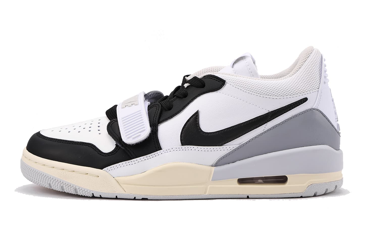 JORDAN Legacy 312 Vintage Basketball Shoes Men Low-Top Black White