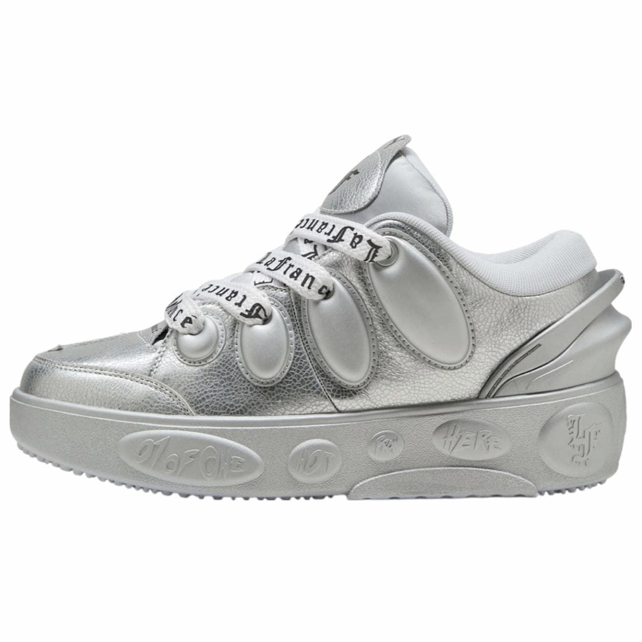 PUMA Anti Slip Wear Resistant Low Top Casual Shoes Unisex Silver