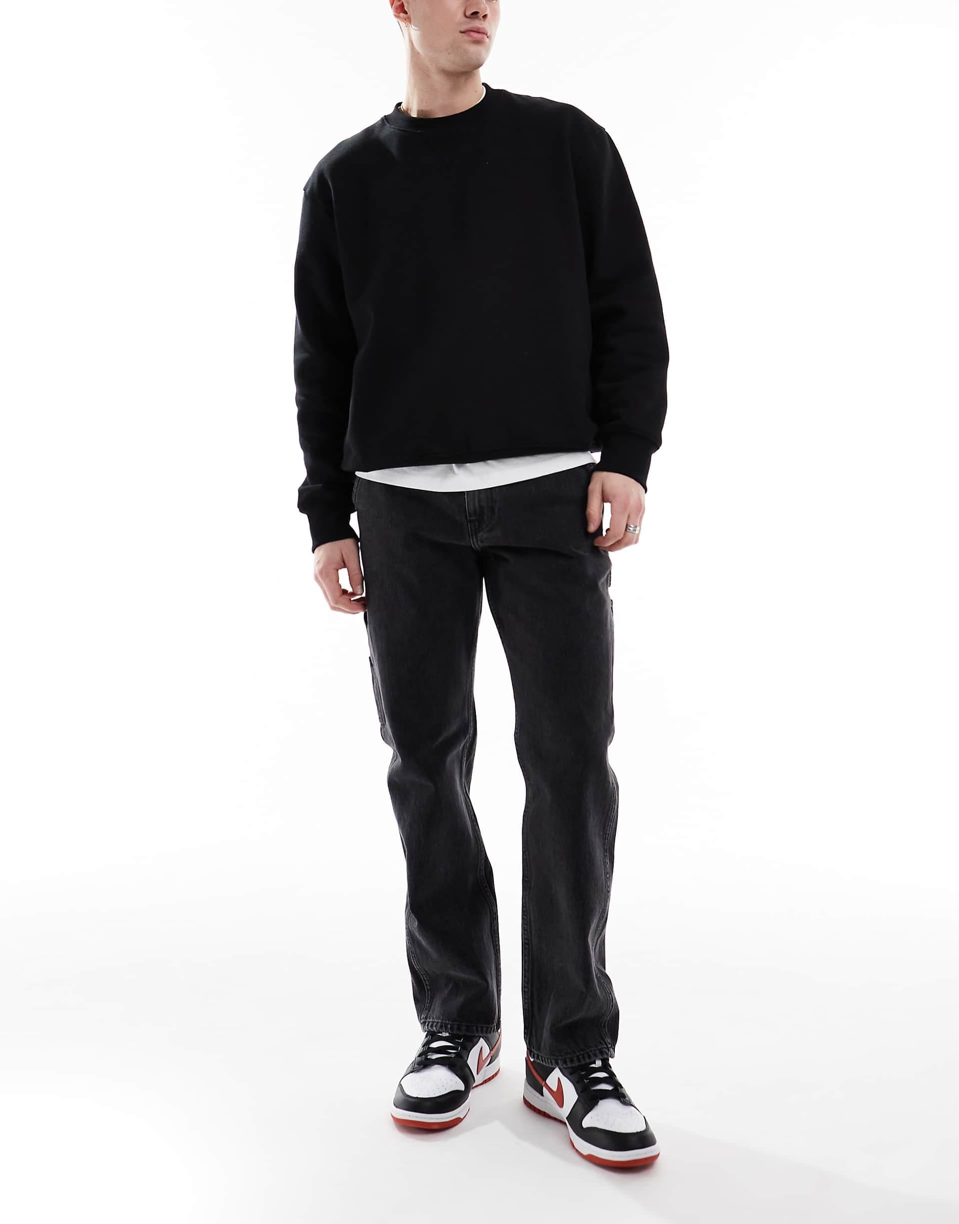 ONLY & SONS Edge carpenter jean in washed black