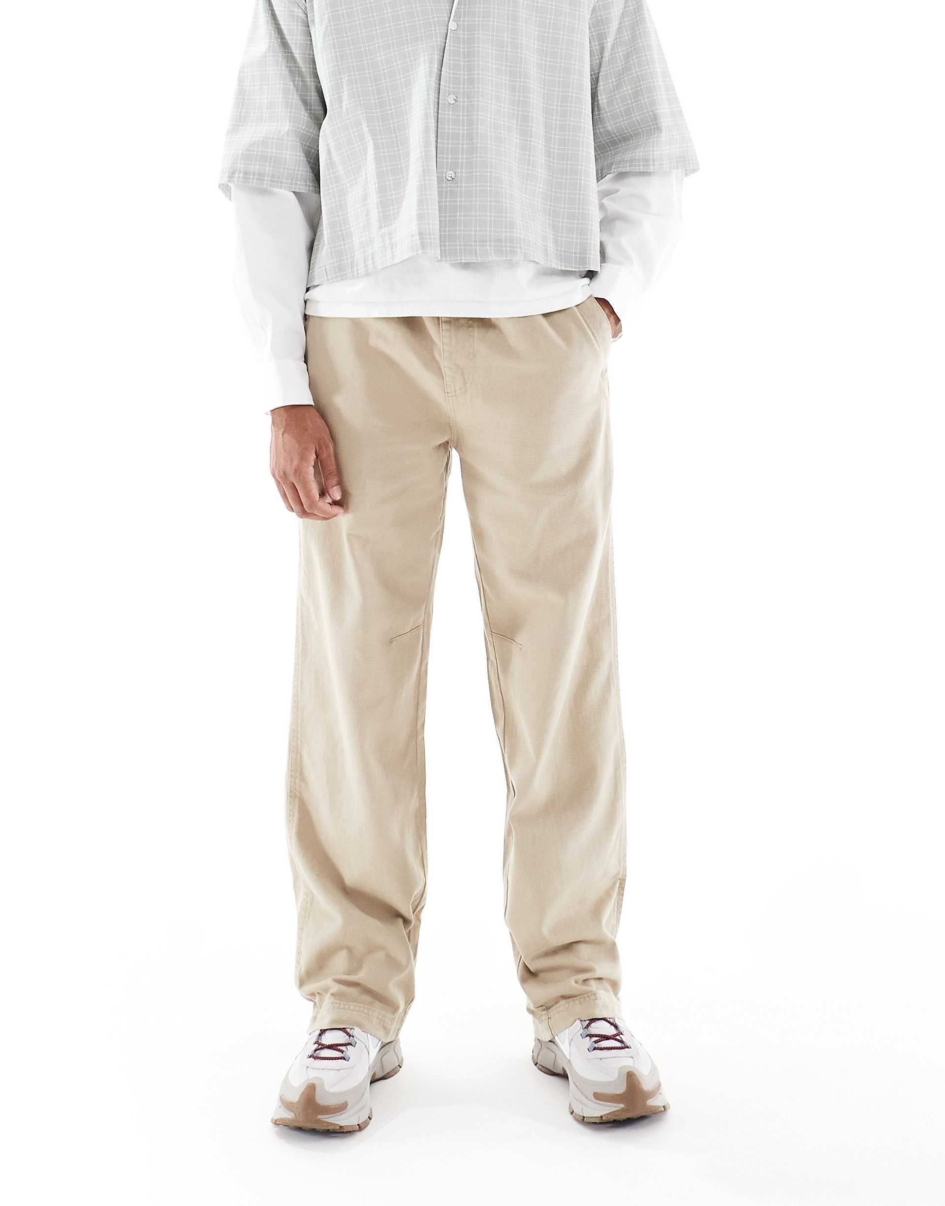 Cotton On baggy casual pants in light camel