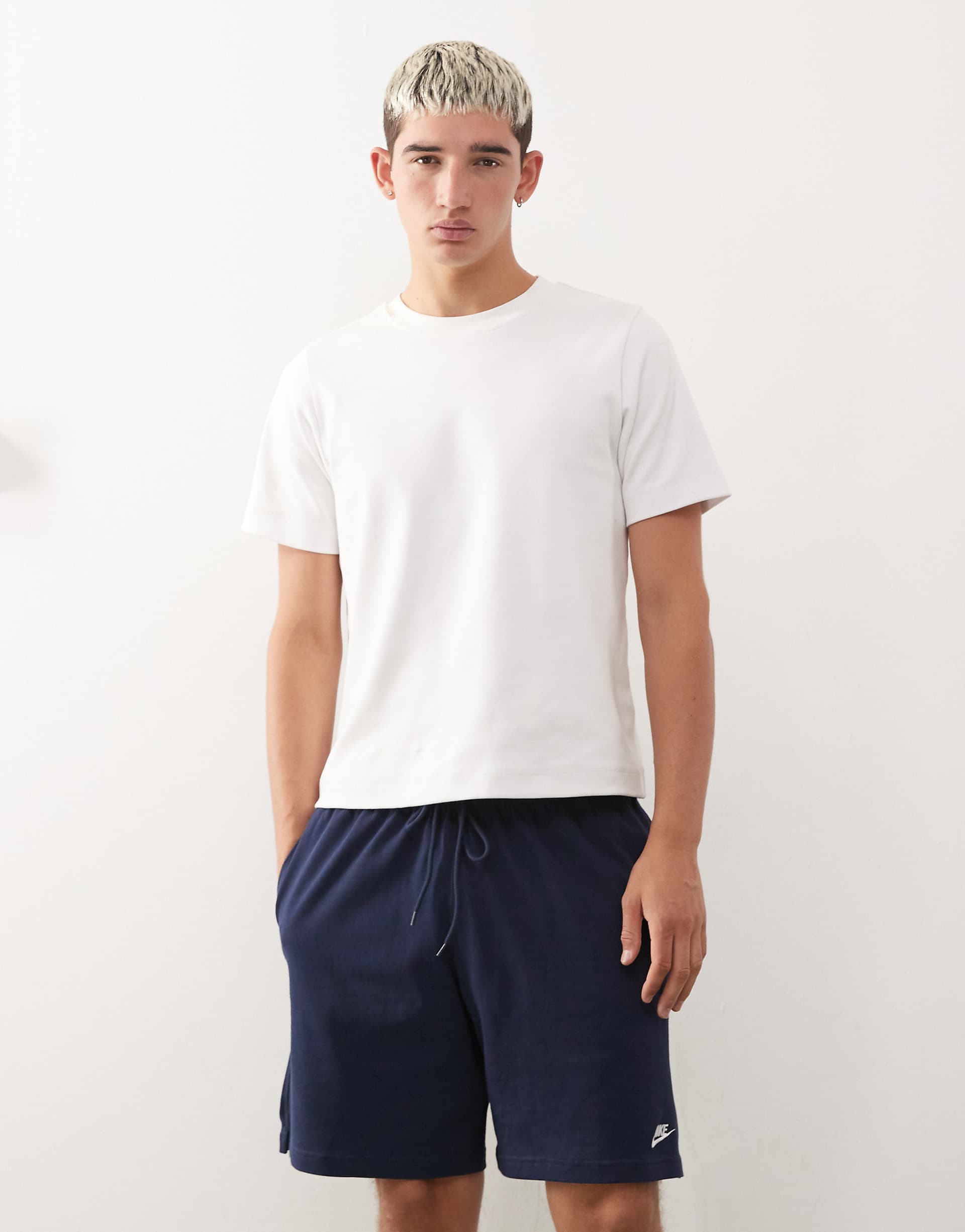 Nike Club knit shorts in navy