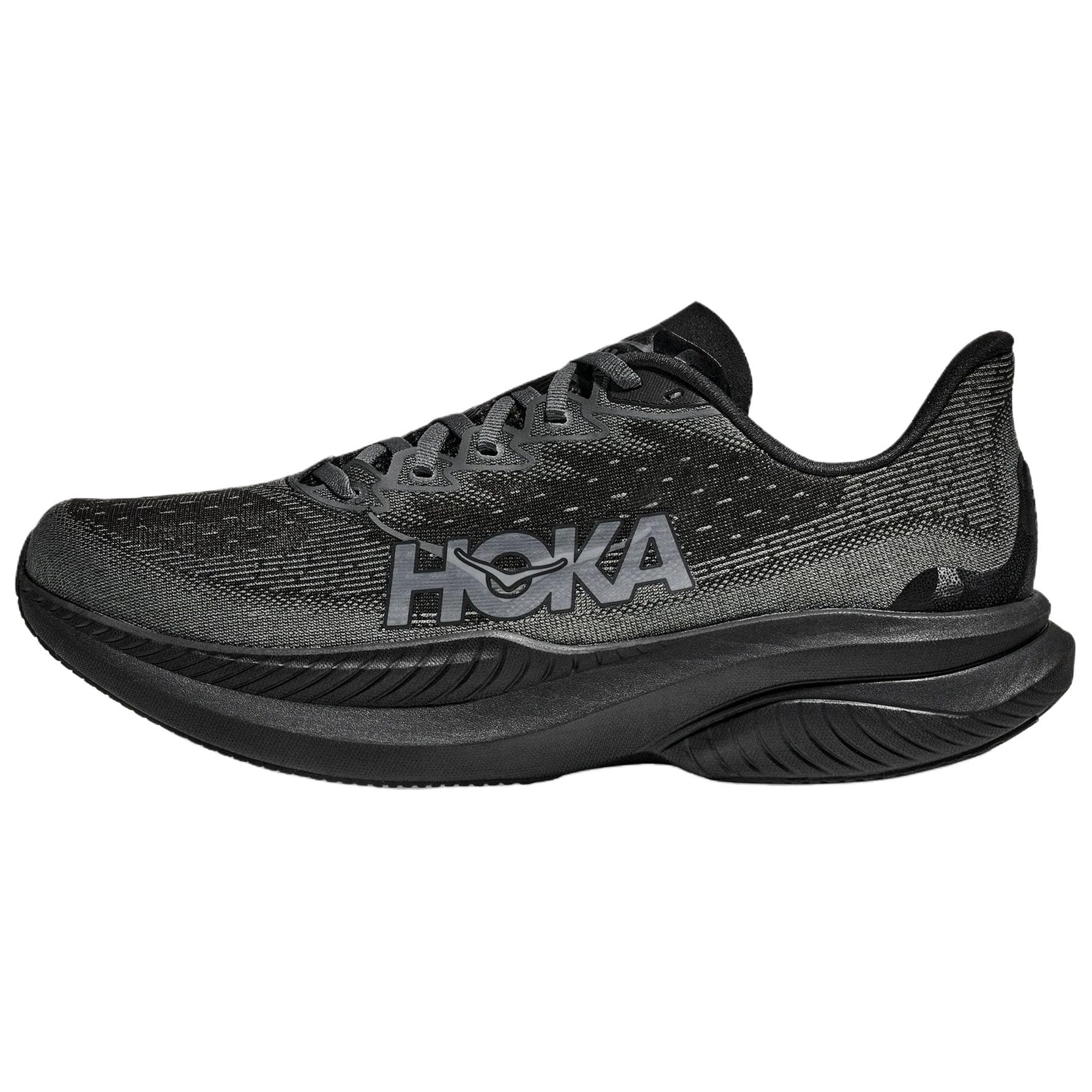 HOKA ONE ONE MACH 6 Versatile Comfortable Wear-Resistant Breathable Lightweight Running Shoes Men's Black
