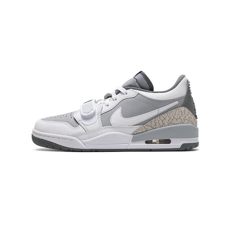 Jordan Legacy 312 Fashion Comfortable Low-Top Retro Basketball Shoes Men's Gray