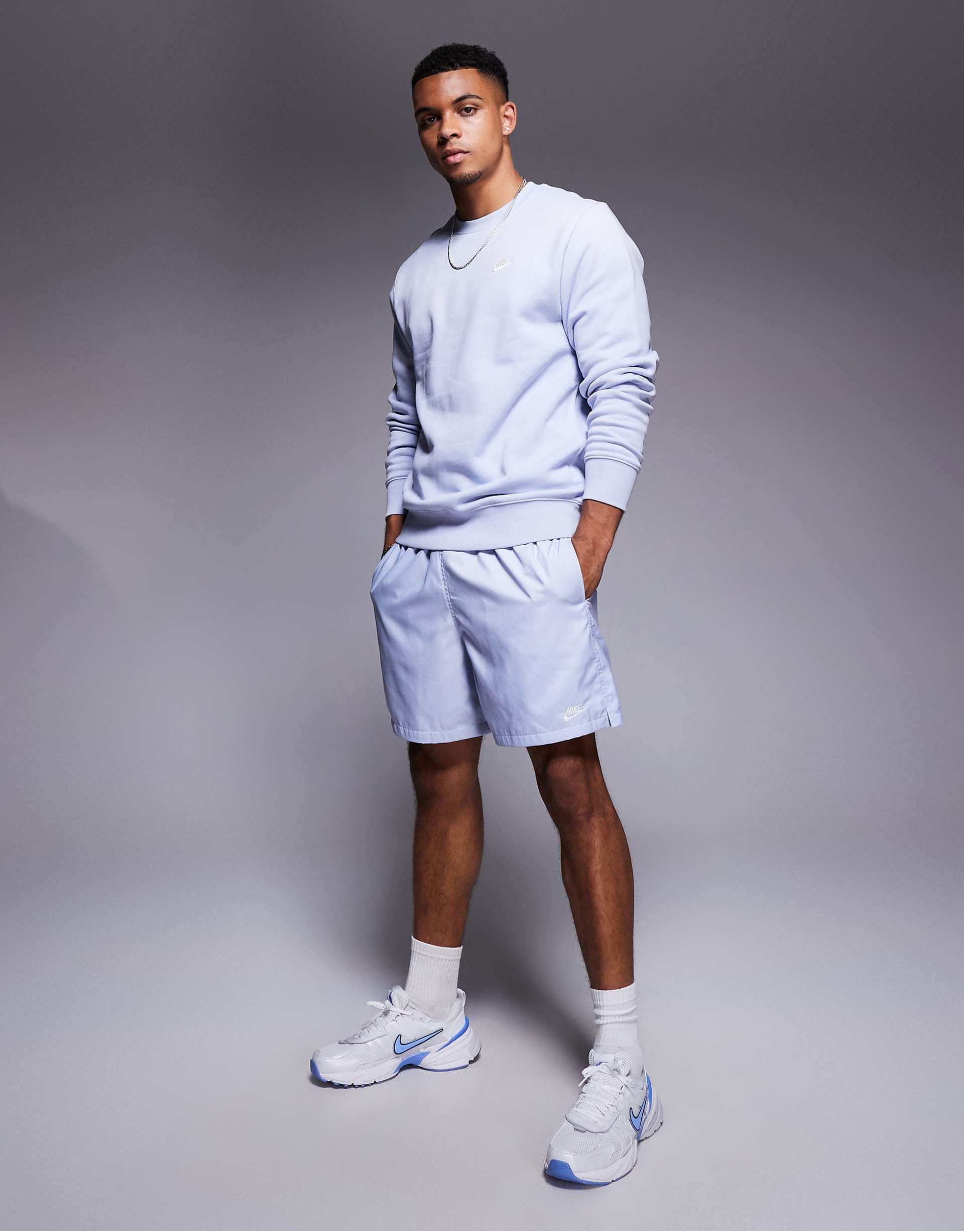 Nike Club woven shorts in blue