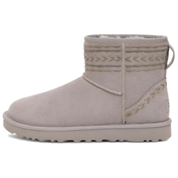UGG CLASSIC MINI Comfortable Simple Snow Boots Women's Grey
