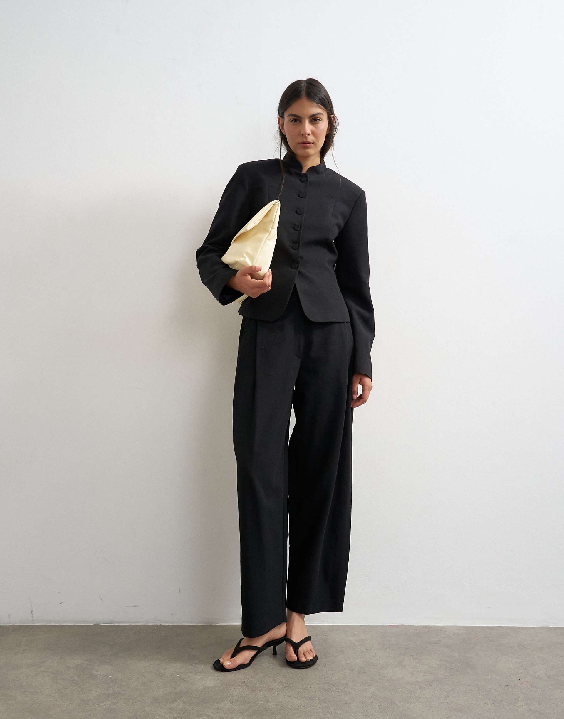 Topshop barrel pants in black - part of a set