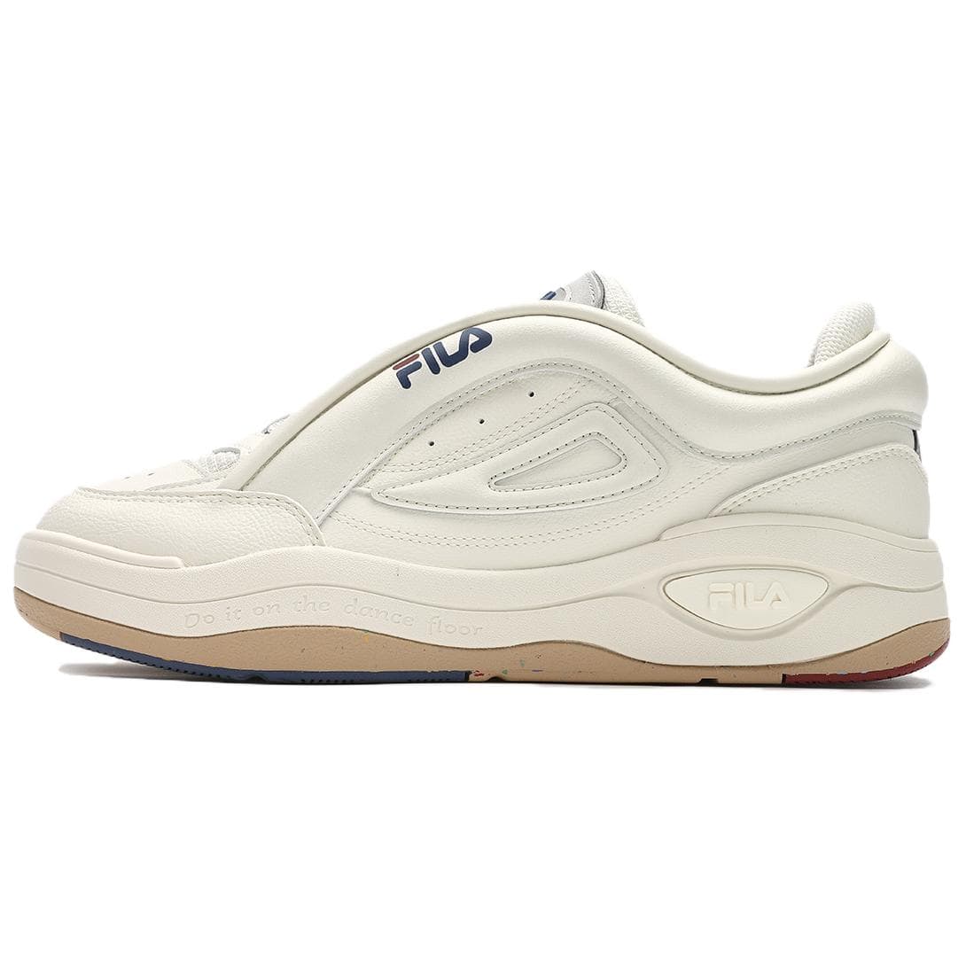 FILA MIX 2 Skateboard Shoes Men Low-Top Milk White