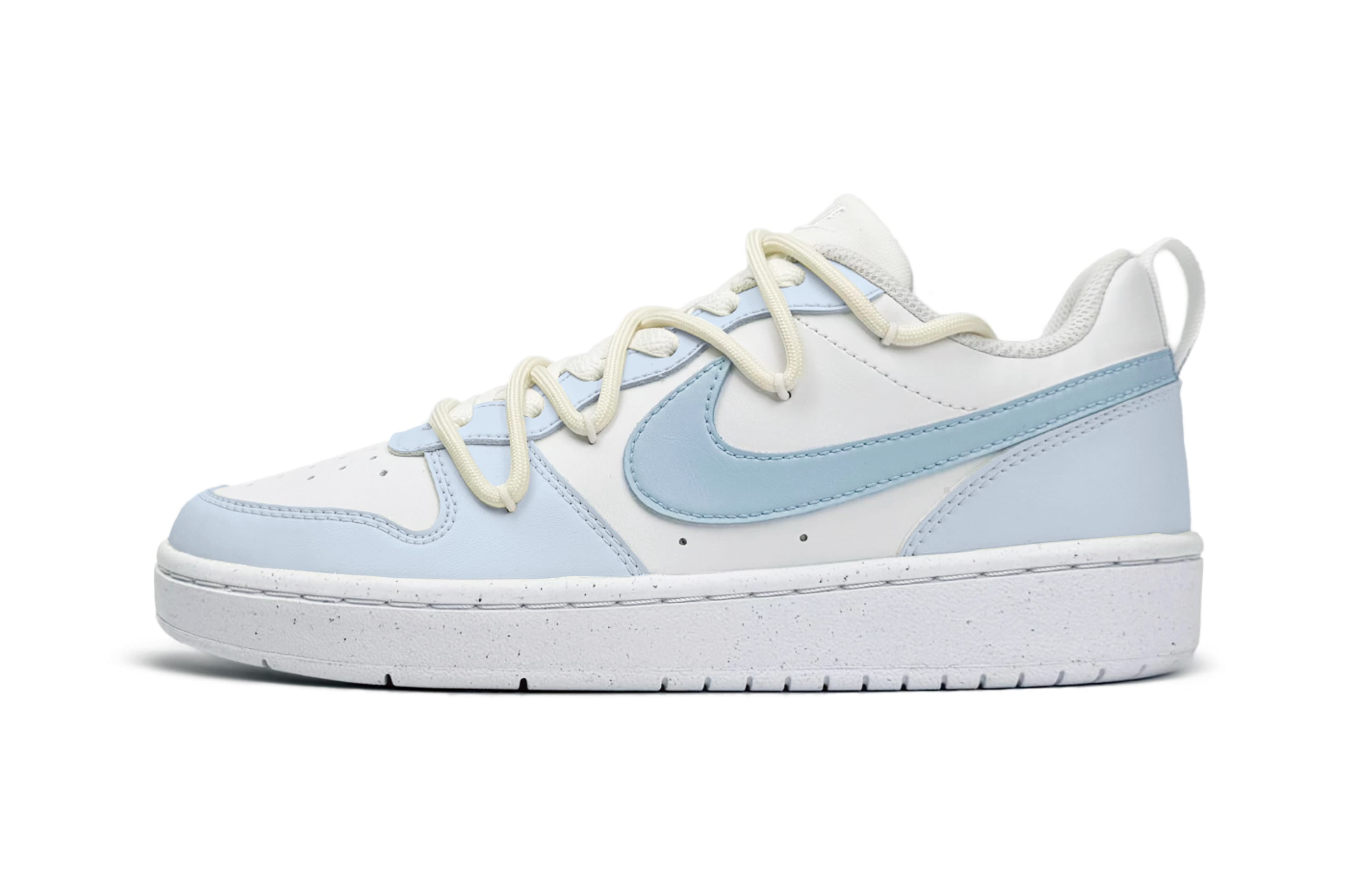 Nike Court Borough Slip-Resistant Low-Top Skateboard Shoes GS Blue White