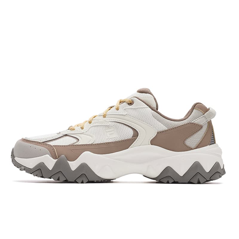 FILA OAKMONT 2S Men's White Brown Low-Top Dad Shoes