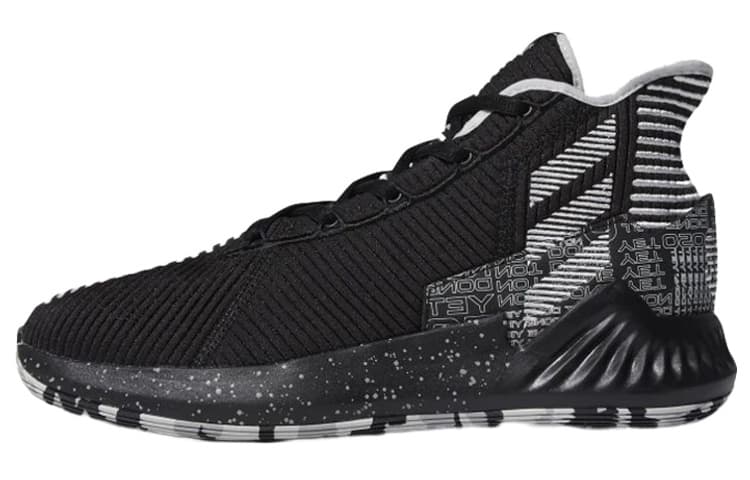 Adidas D Rose 9 Ross Mid-Top Basketball Shoes Men's Black White