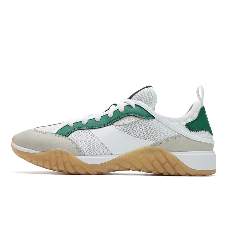 FILA DUNE FLOW Sand Flow Shoes Fashion Versatile Retro Casual Comfort Cushioned Low-Top Sneakers Men's Bright White
