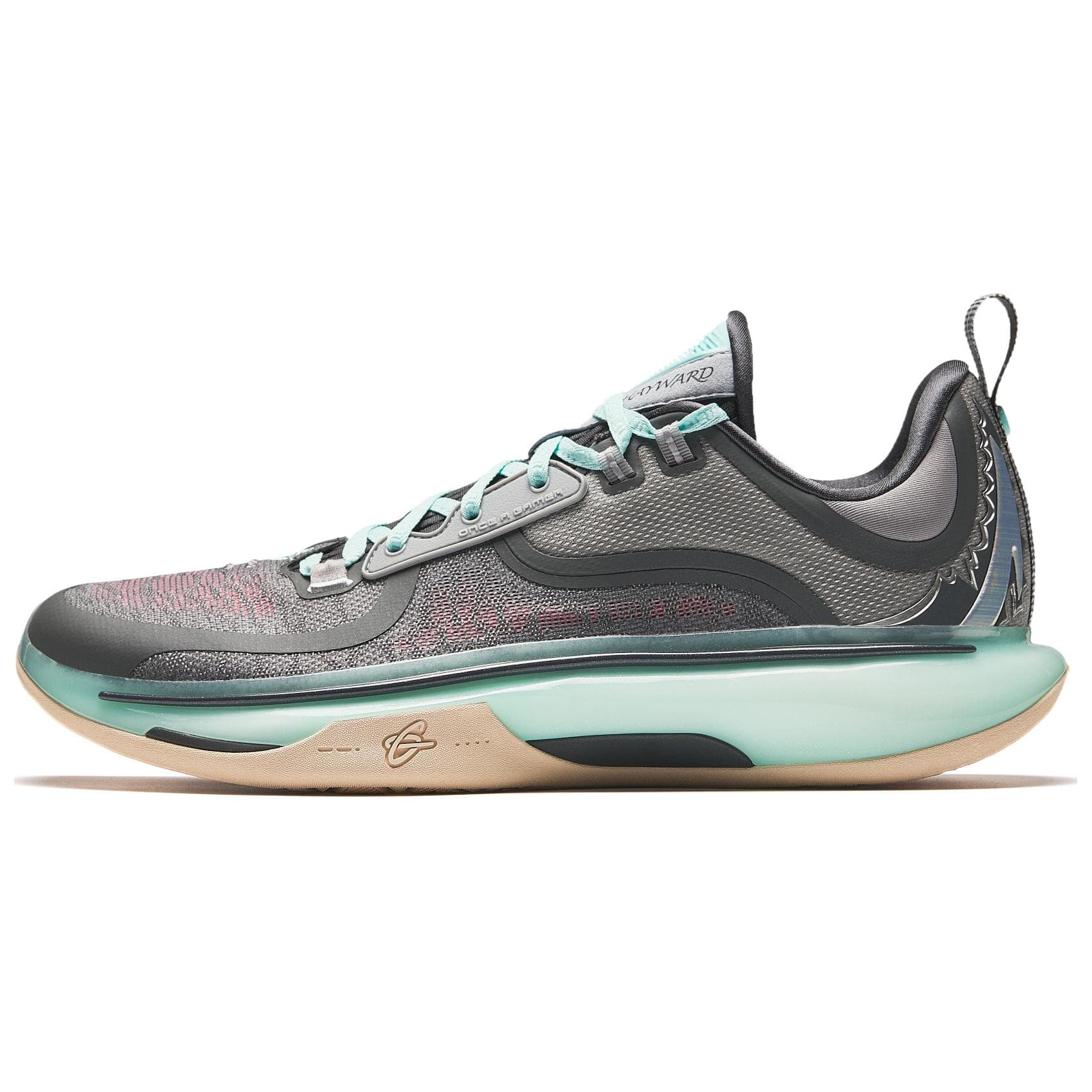 ANTA GH5 Basketball Shoes Men Low-Top Gray Blue