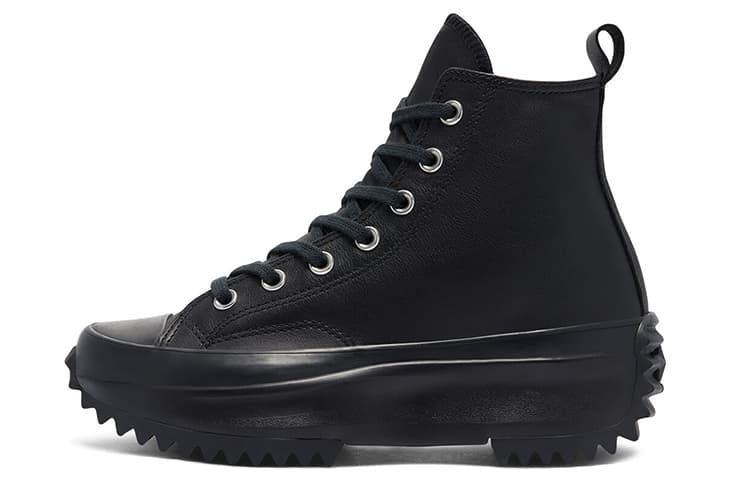 Converse Run Star Hike Hi Triple Black Leather