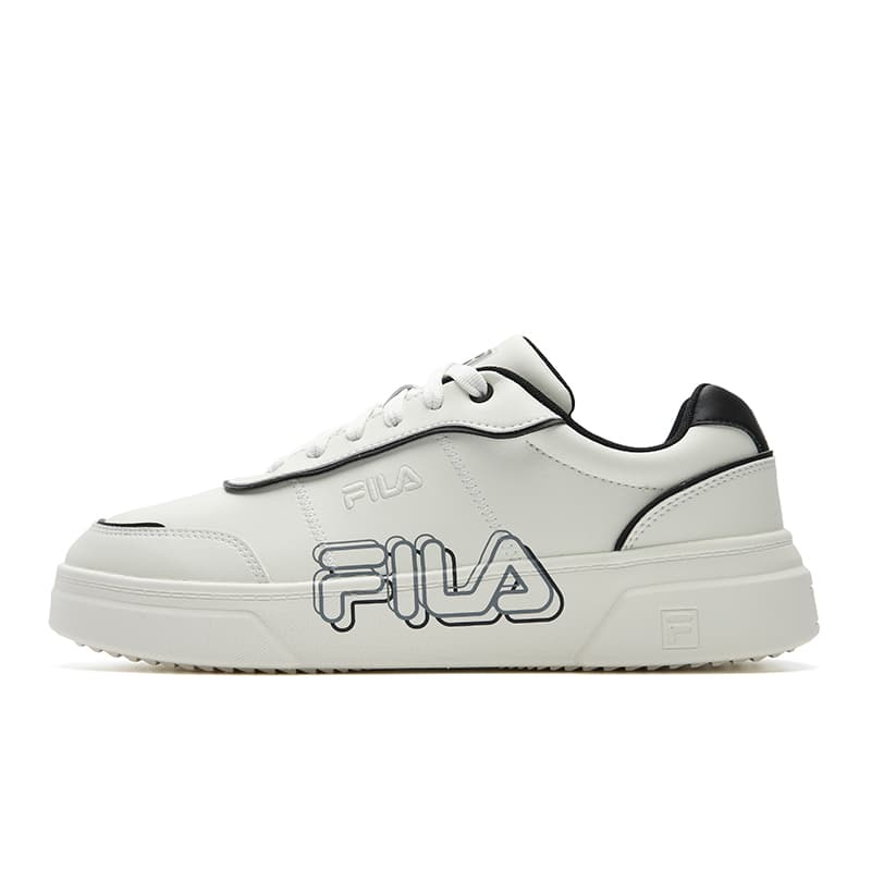 FILA Game Point Simple Personality Trendy Classic Logo Casual Tennis Shoes Men's White