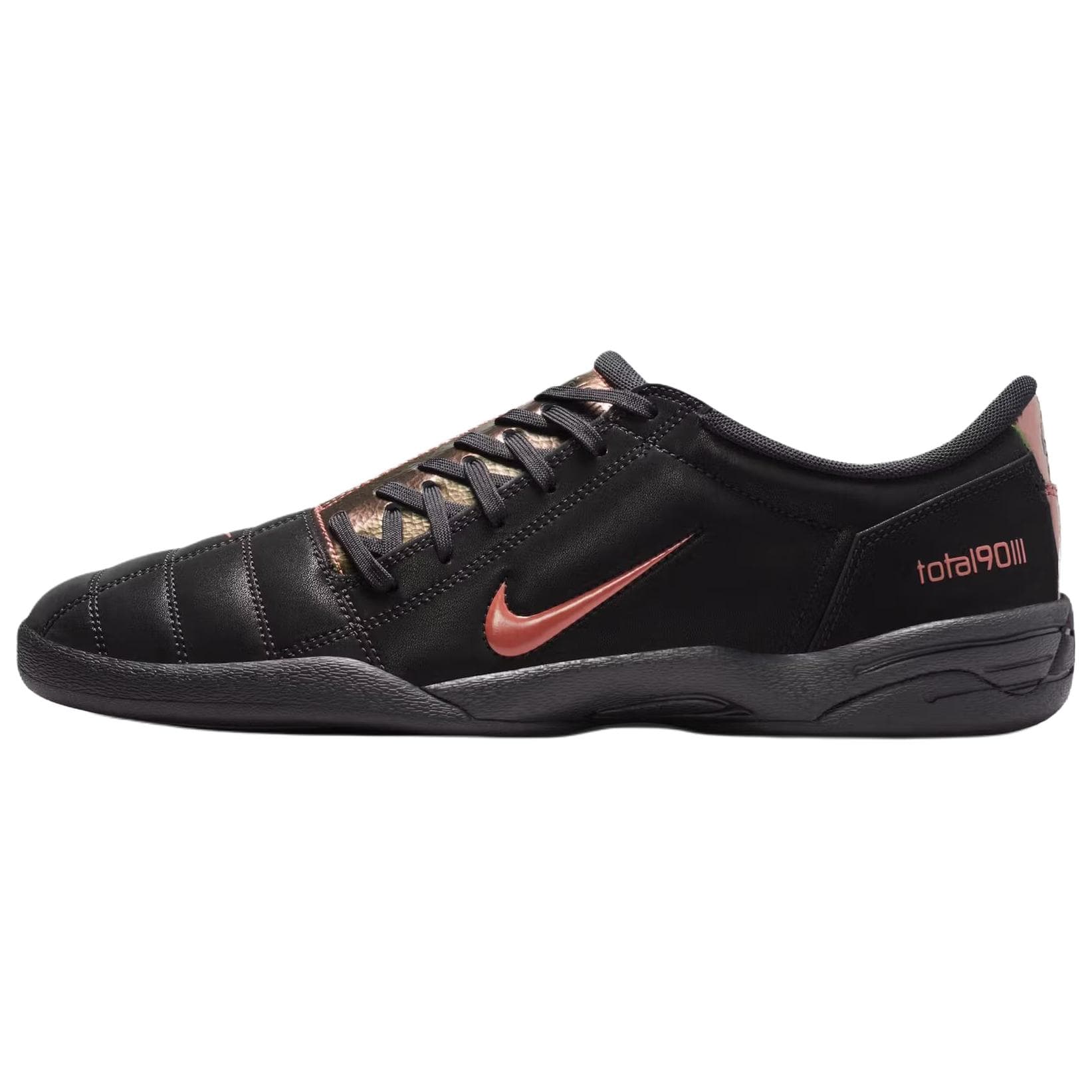 Nike Total 90 III Comfort Fit Thin Sole Soccer Shoes Men's Black/Brown