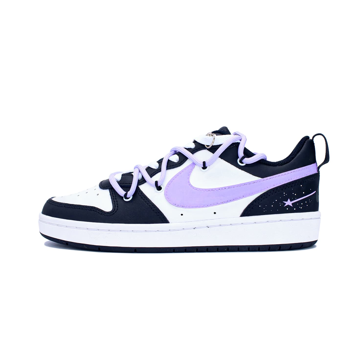 Nike Court Borough Skateboard Shoes Women's Low-Top White/Purple