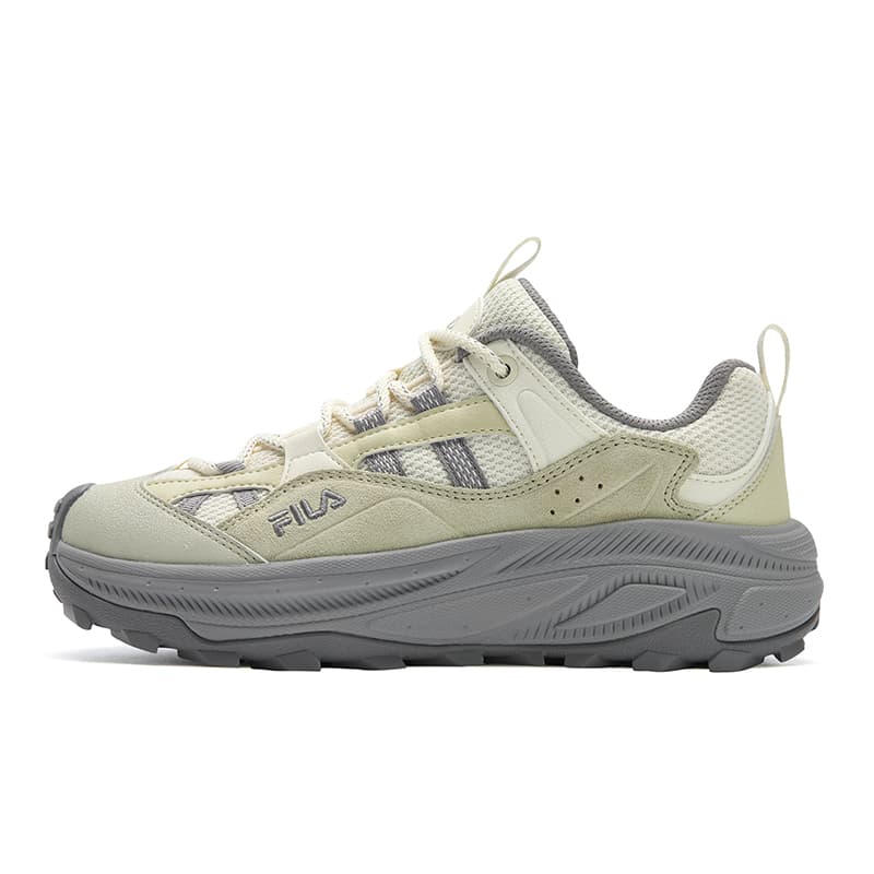 FILA Women's TREK 2 'Starry Sky' Retro Fashion Simple Sports Versatile Comfort Wear-Resistant Breathable Lightweight Low-Top Casual Shoes White Green