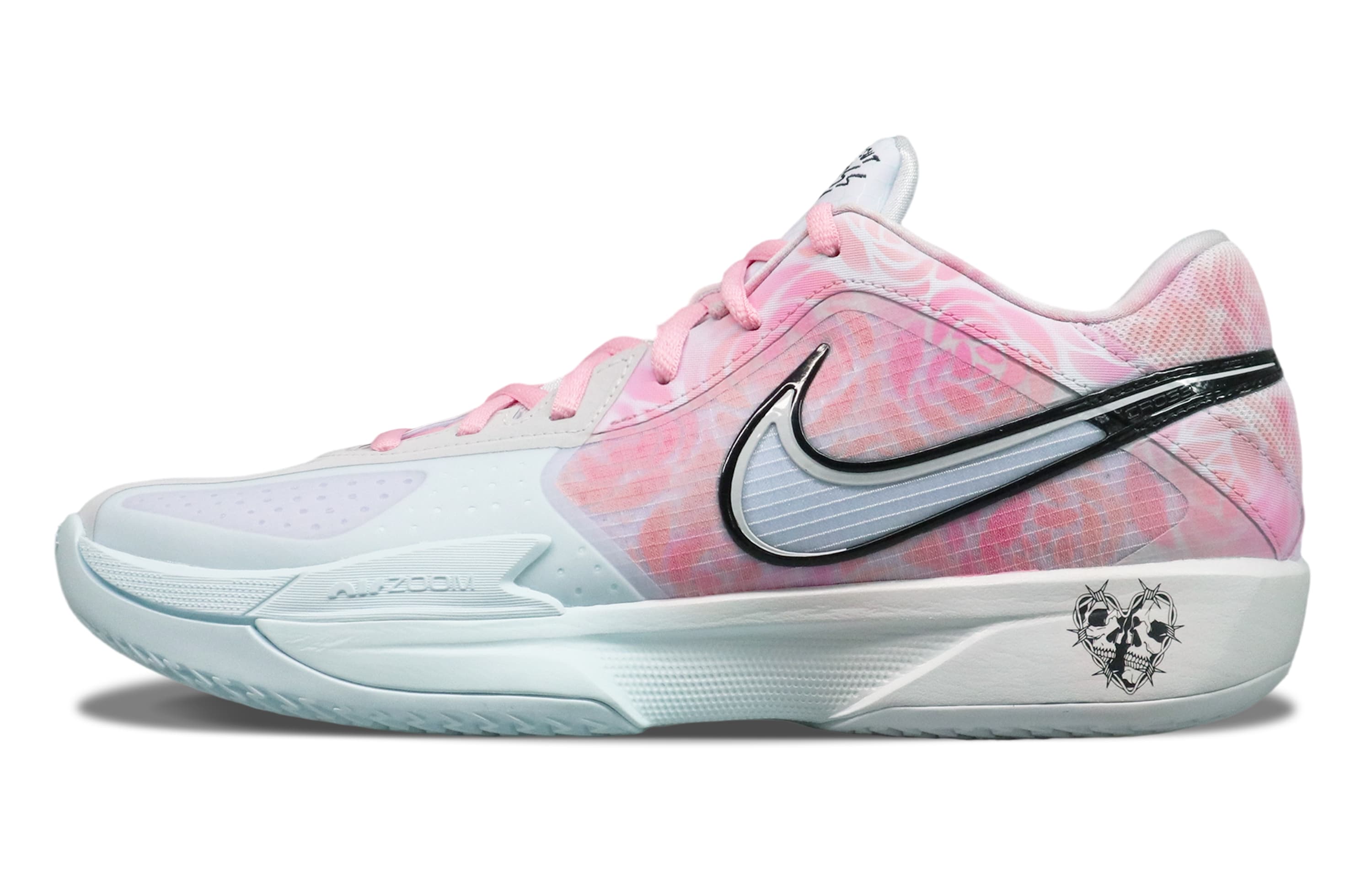 Custom Sneakers Nike GT Cut Cross EP 'Dream Weaver' Icy Rose Pink Gradient Spray Paint Romantic Comfortable Versatile Trendy Sports Personalized Fashion Wear-Resistant Low-Top Basketball Shoes Men's Pink Blue