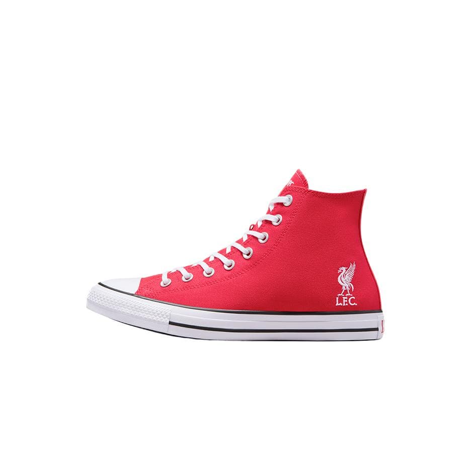 LIVERPOOL FC x Converse Chuck Taylor All Star Wear-Resistant Mid-Top Canvas Shoes Unisex Tomato Red