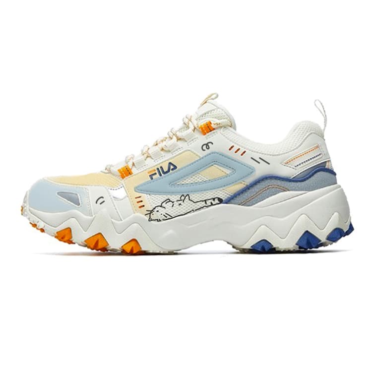 FILA Oakmont Casual Shoes Men Low-Top White Yellow/Blue