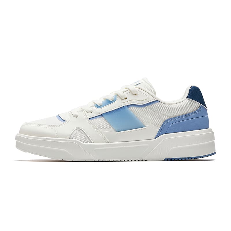 Anta Comfortable Versatile Wear-Resistant Anti-Slip Low-Top Skate Shoes Men's White Blue
