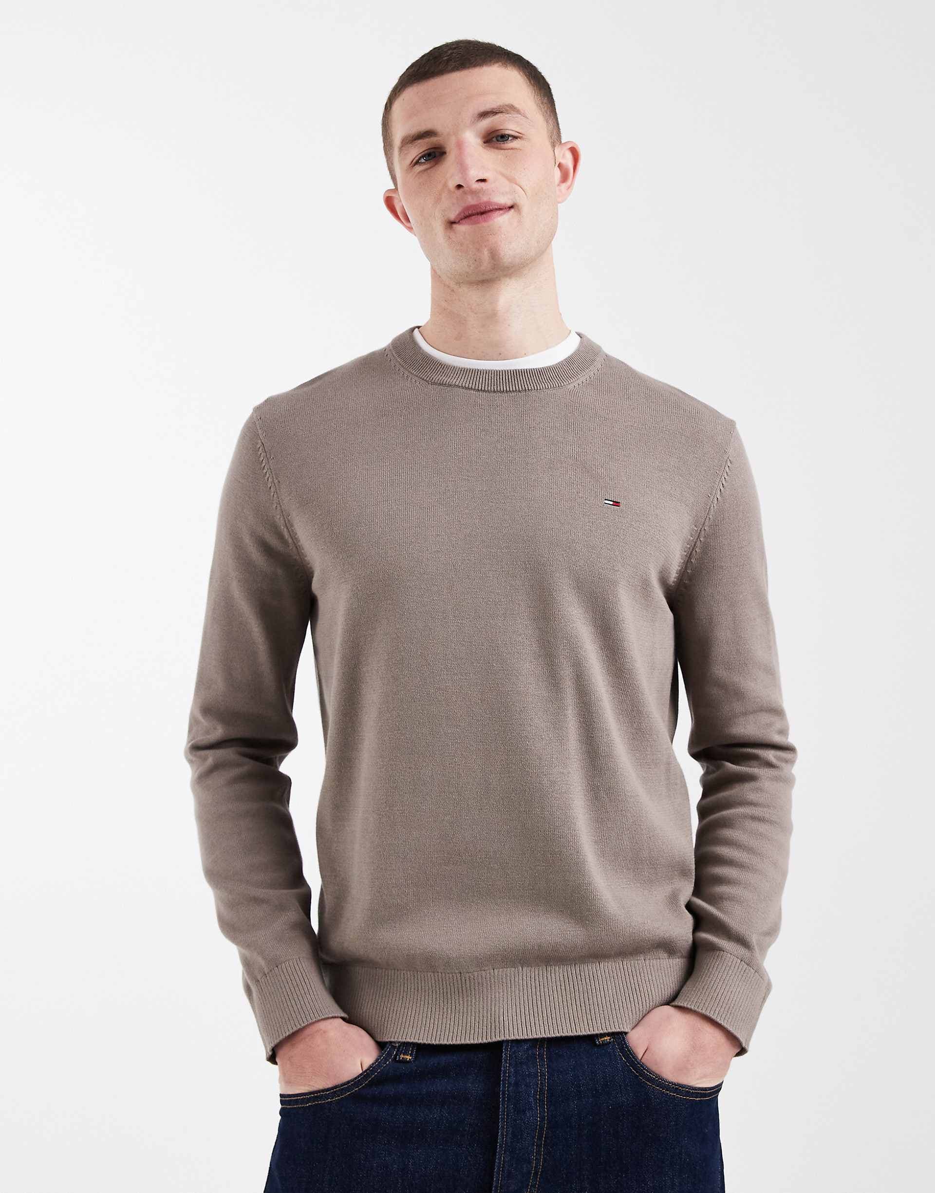 Tommy Jeans essential light sweater in mink