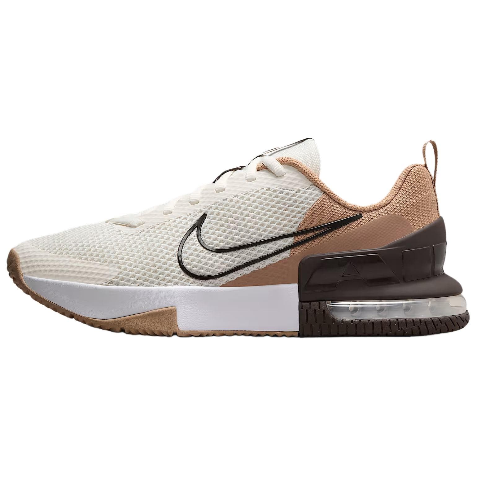 Nike Air Max Alpha Trainer 6 Abrasion Resistant Low Top Running Shoes Men's Brown White