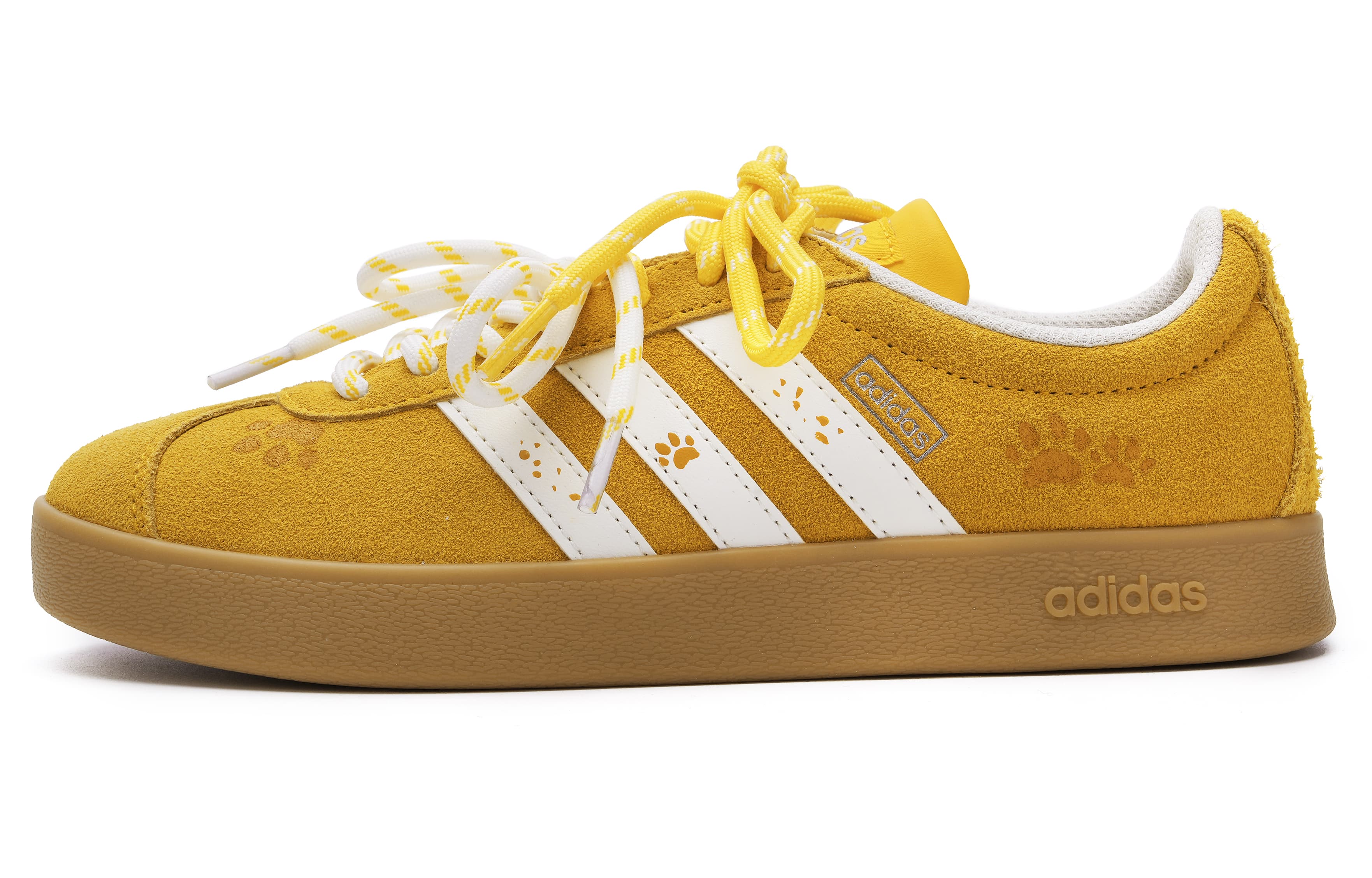 【Custom Sneakers】 adidas Vl Court Classic RR 'Cute Bear' Sweet Versatile Low-Top Sneakers Unisex Yellow