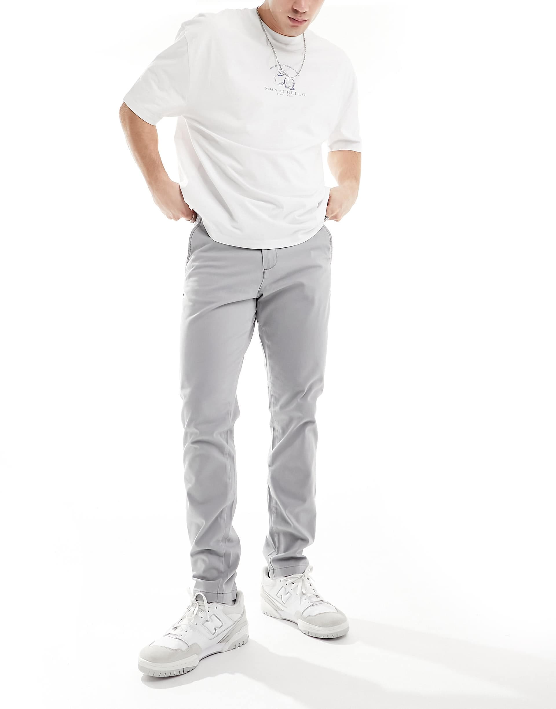 Jack & Jones chino in slim fit gray