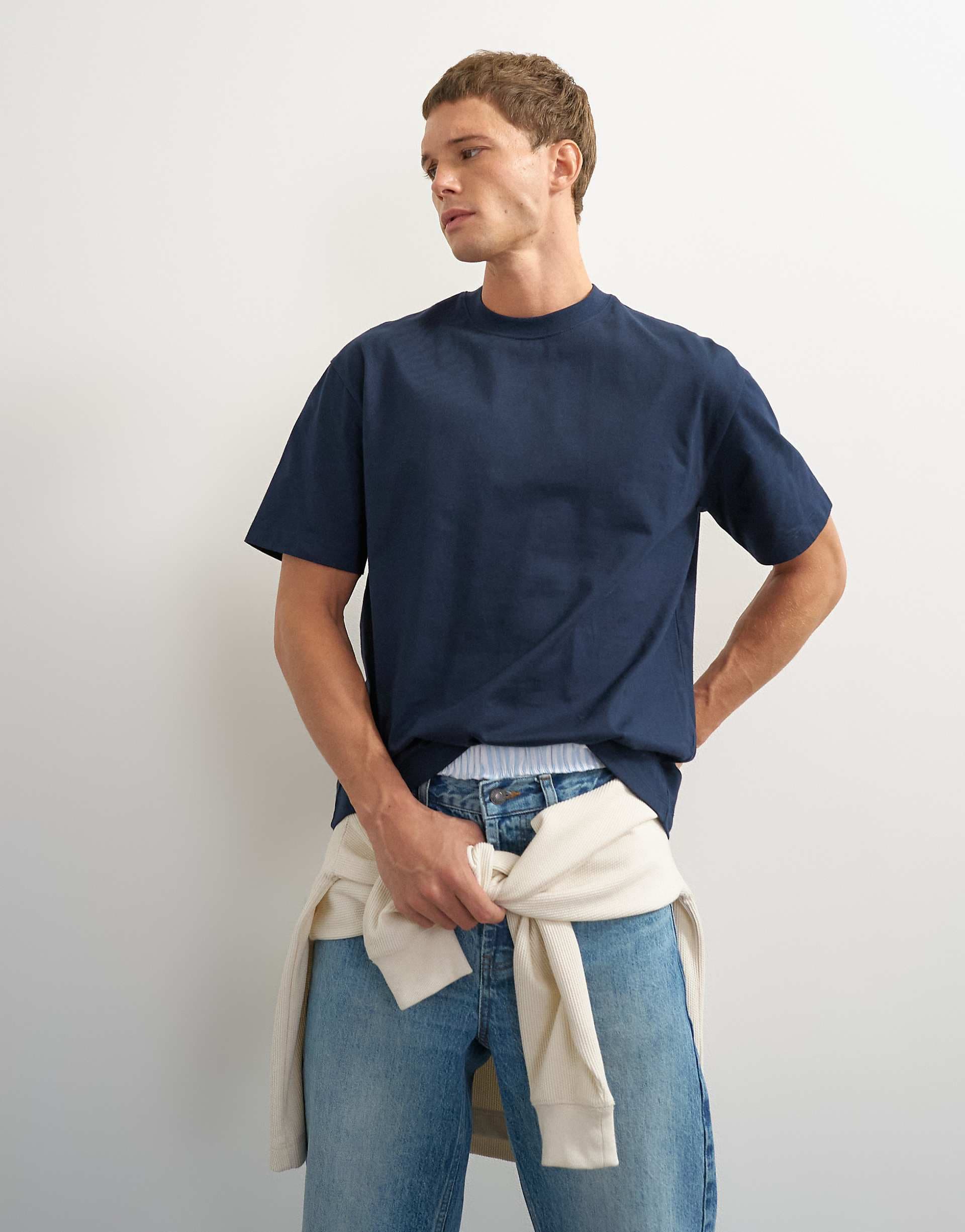 Topman relaxed fit t-shirt in navy