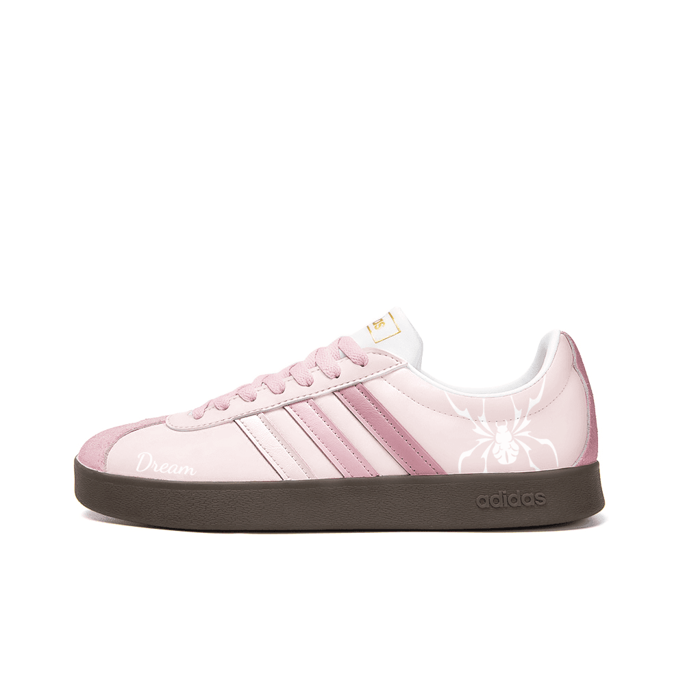 【Custom Sneakers】adidas neo VL Court 2.0 'Startling Rain' Trendy Versatile Slip-Resistant Wear-Resistant Low-Top Skate Shoes Unisex Pink