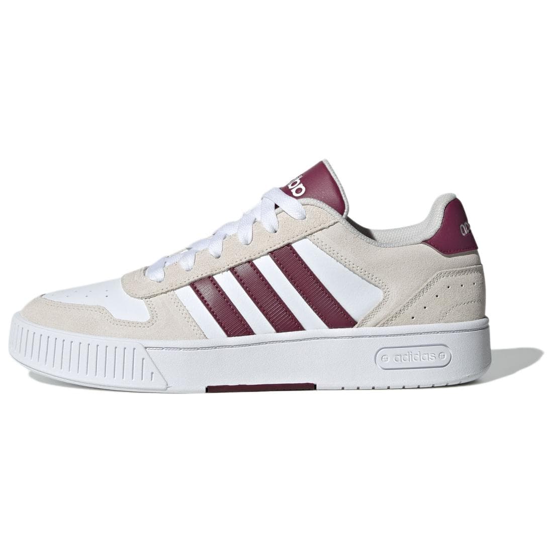 Adidas Neo D PAD Anti Slip Wear Resistant Low Top Skateboard Shoes Unisex White Brown