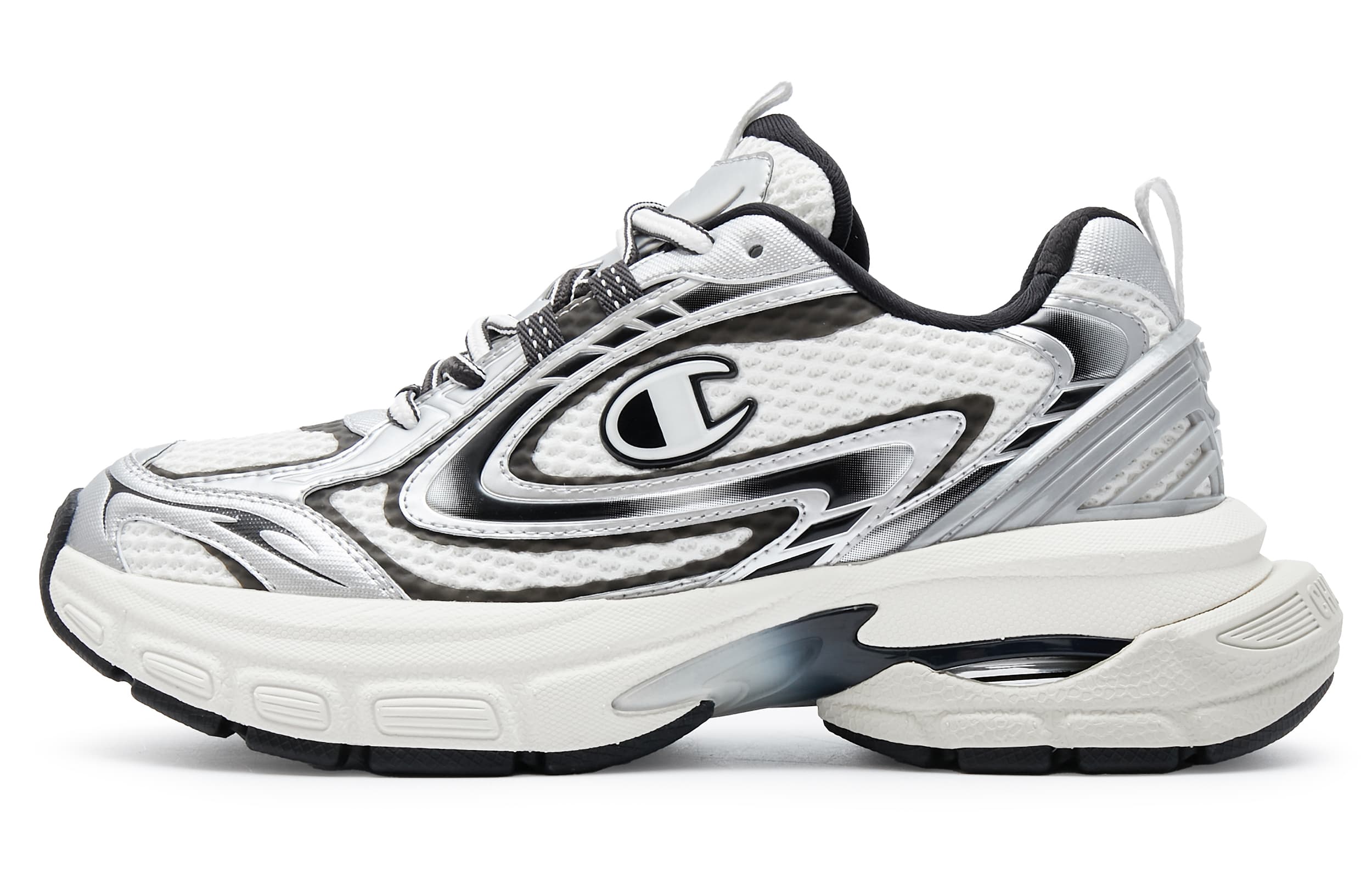 Champion Anti-Slip Wear-Resistant Running Shoes Men's Black White