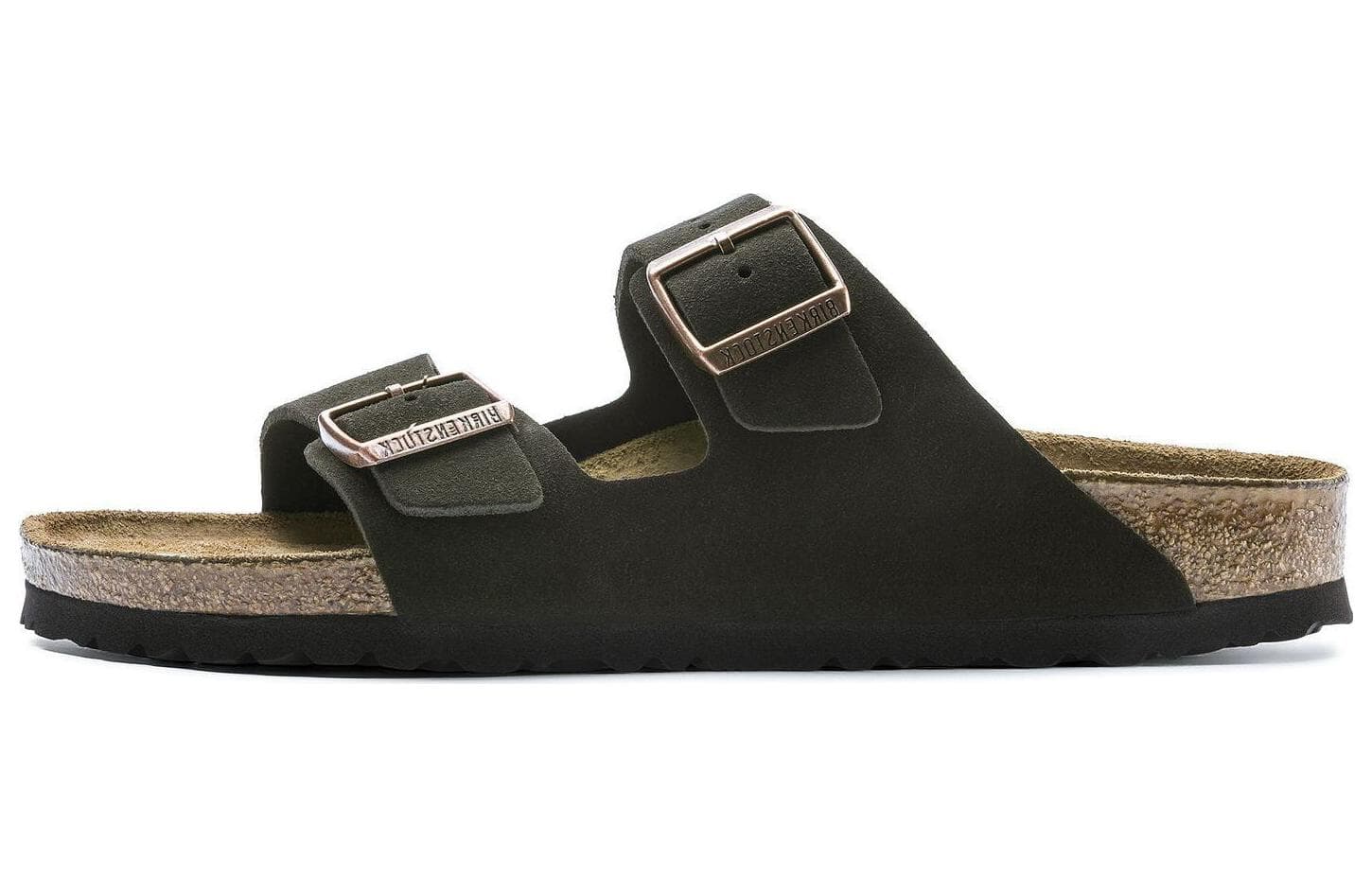 Birkenstock Fashion Trend Rubber Sole Silent Flip Flops Unisex Mocha Narrow