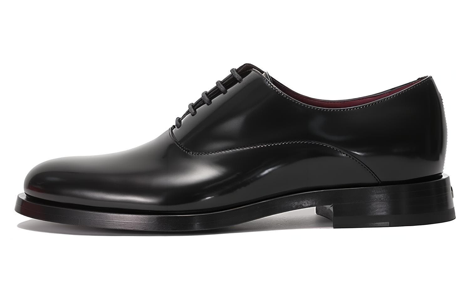 Valentino Leather Fashion Trend Dress Shoes Men's Black