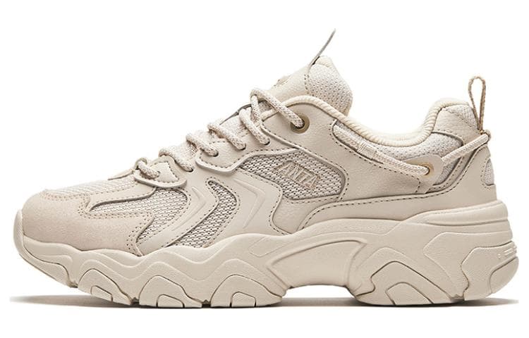Anta Wear-Resistant Low-Top Casual Shoes Women's White Limestone