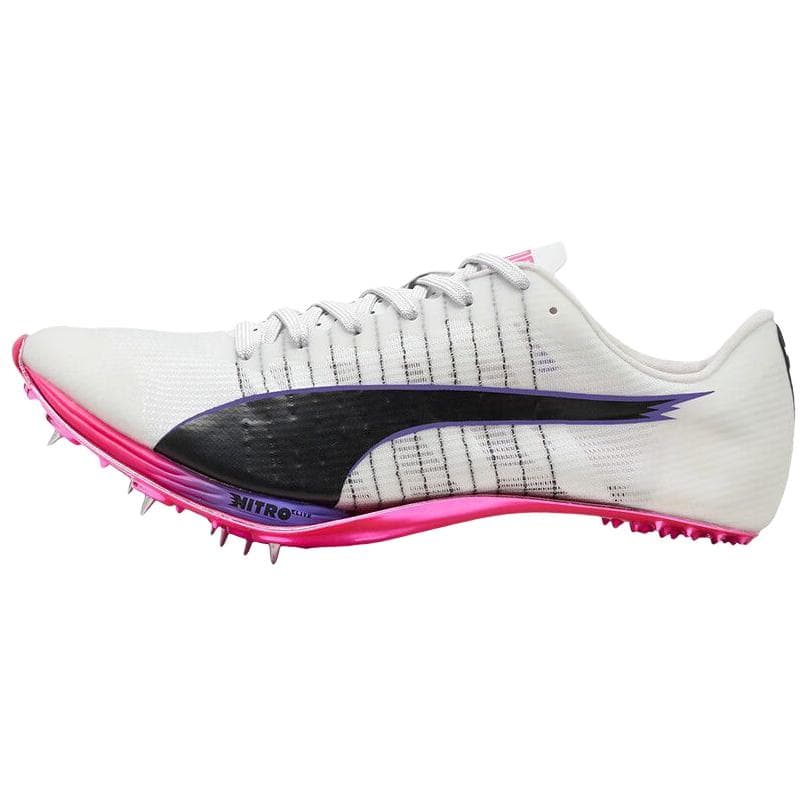 PUMA Nitro 100 2 Versatile Comfort Wear-Resistant Low-Top Running Shoes Unisex White/Purple