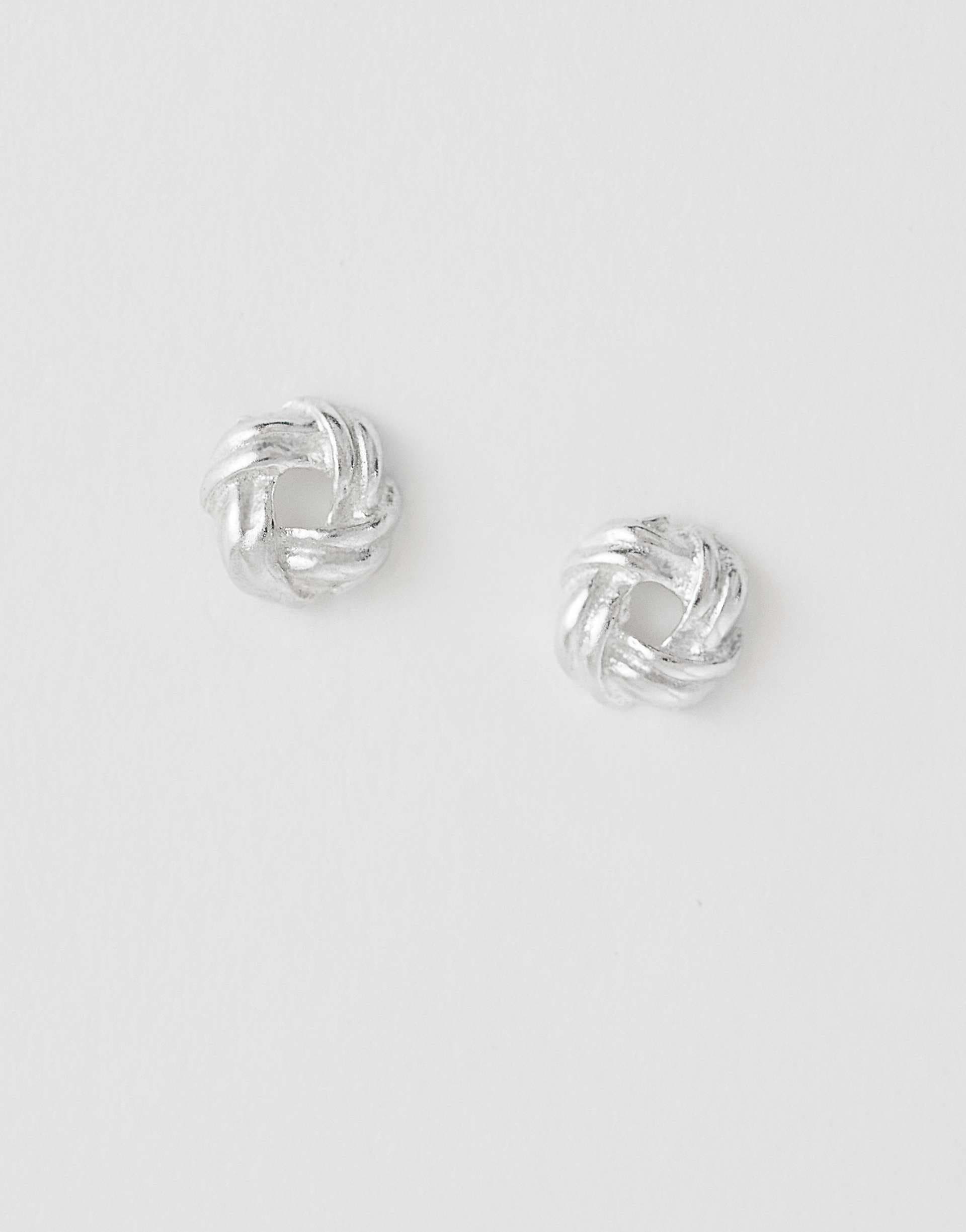 Kingsley Ryan open knot stud in sterling silver