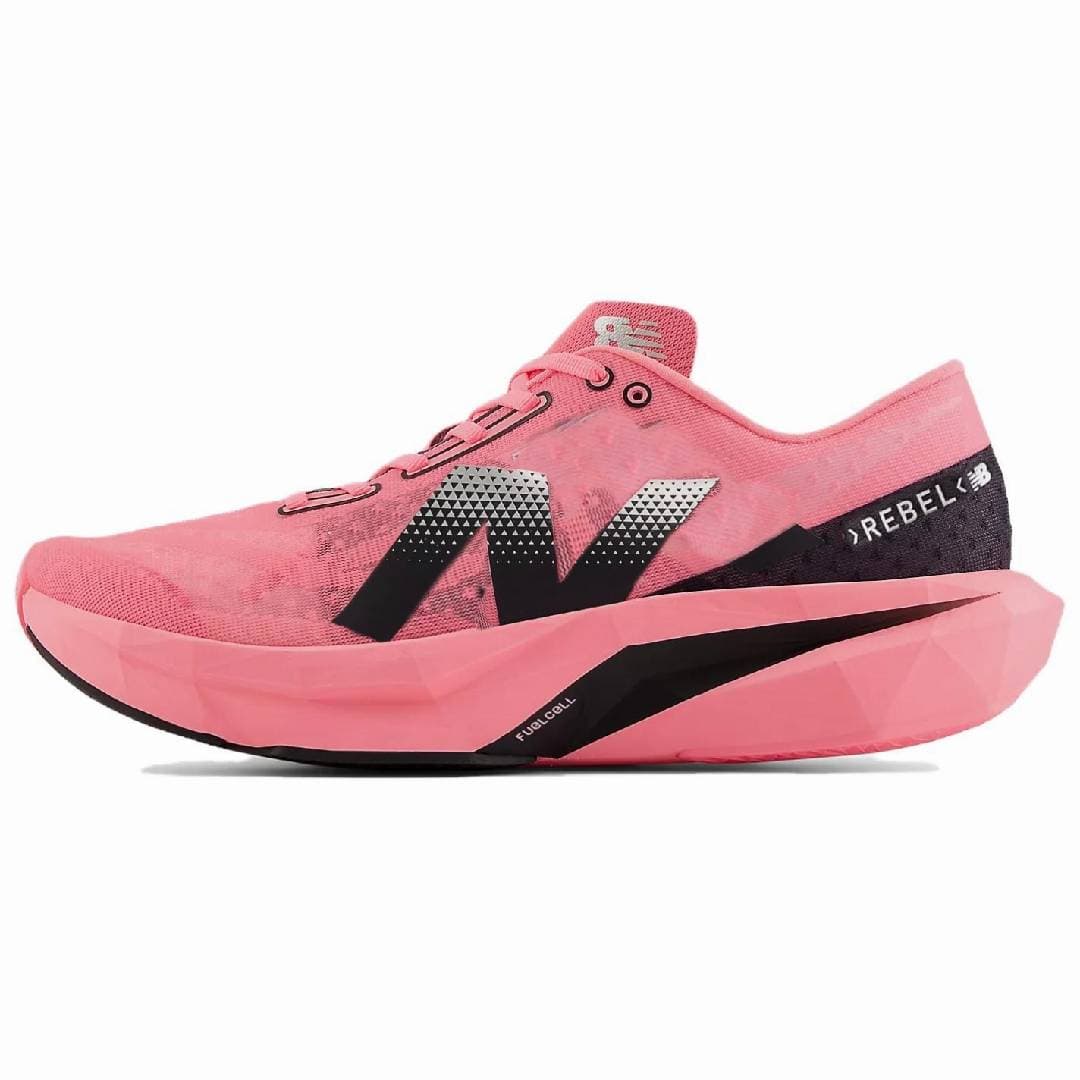 New Balance FuelCell Rebel V4 Running Shoes Men Low-Top Pink Black