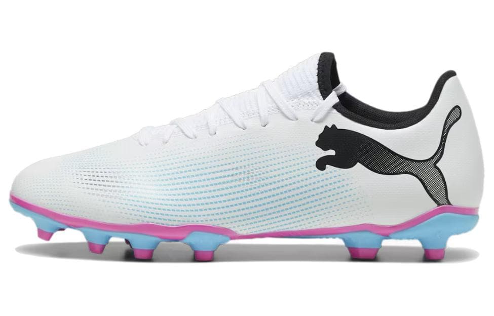 PUMA Future 7 Play FG/AG 'White Black Pink'
