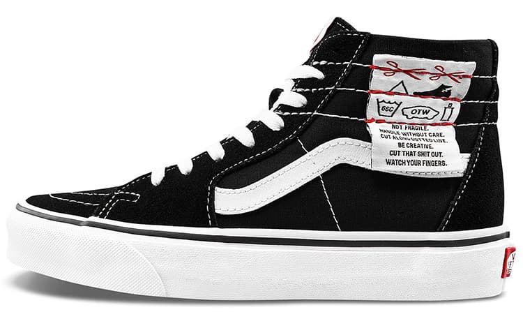 Vans Ua SK8 HI Tapered High Top Casual Canvas Skate Shoes Unisex Diy Black